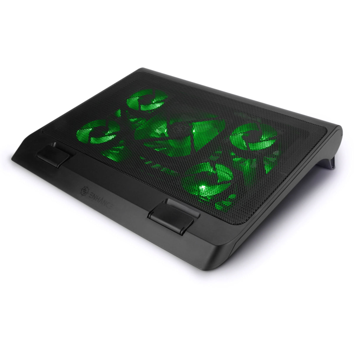 ENHANCE front view of green cooling pad showing stable platform and cool look