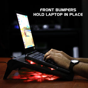 ENHANCE three height positions demonstrated for ergonomic viewing and typing
