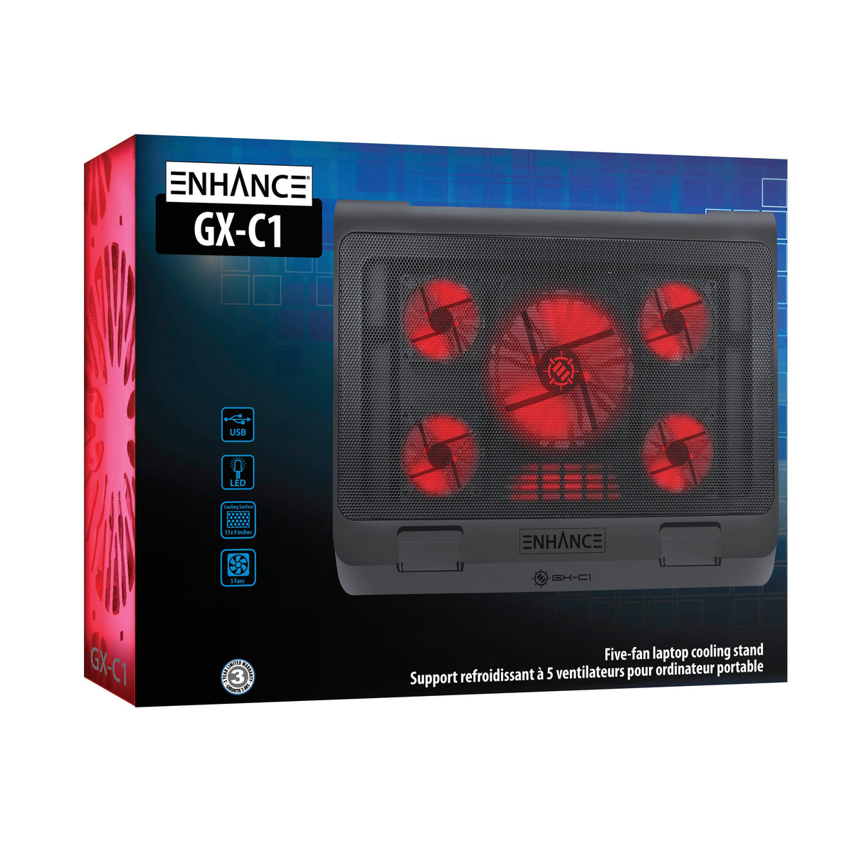 ENHANCE LED lighting intensity increasing with fan speed for visual feedback