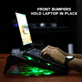 ENHANCE side profile showing adjustable tilt options for ergonomic viewing