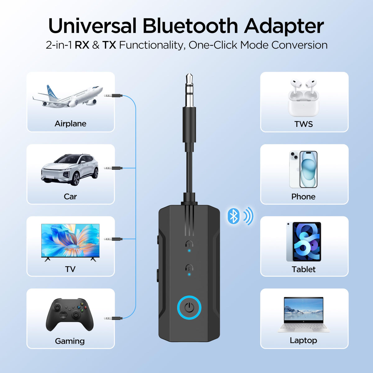 Enhanlife Ultrbeka-BR03 pairing AirPods 4 and Pro 3 for seamless setup.
