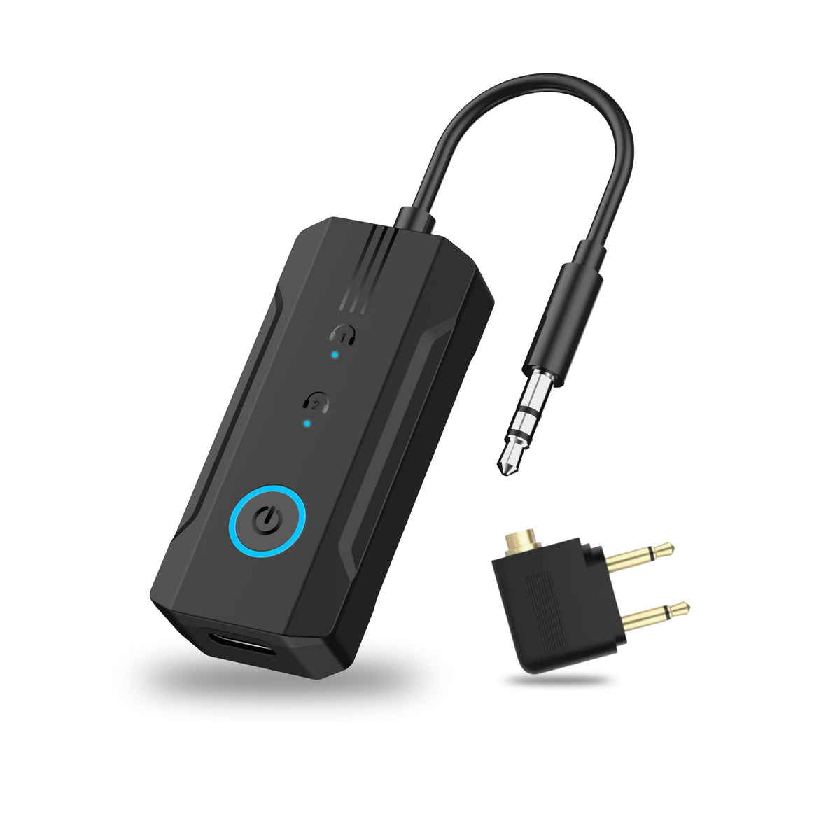Enhanlife Ultrbeka-BR03 pairing AirPods Gen 1–3 and Pro for wireless use.