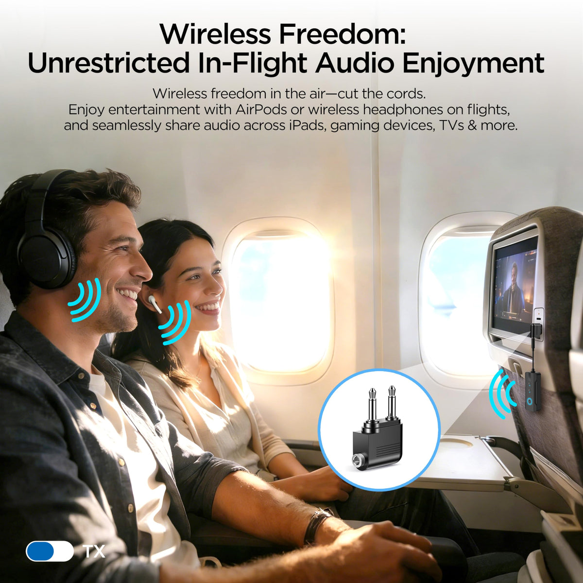 Enhanlife Ultrbeka-BR03 connects Beats, Sony, Bose headphones for flexible listening.