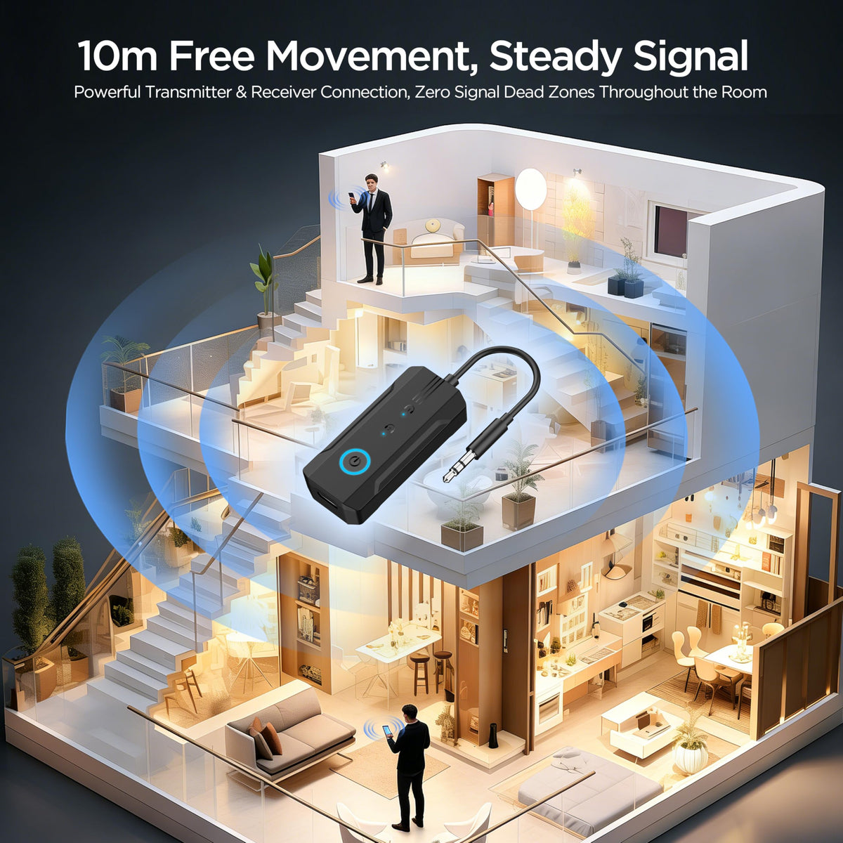 Enhanlife Ultrbeka-BR03 TX/RX modes enable wireless or wired-to-wireless use.