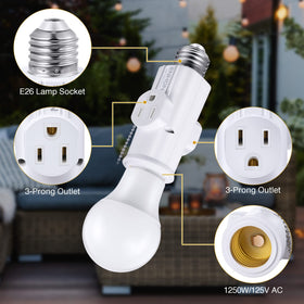 Enhon pull chain control adds a convenient light switch.