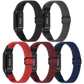enkic Fitbit Luxe elastic band with adjustable buckle for secure, comfortable fit.