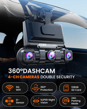 ENLIK dash cam rear view capturing tail-end events