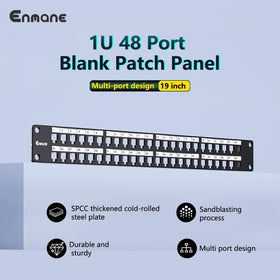 Enmane 19-inch rack installation kit with mounting hardware included for simple setup.