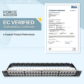 Enmane 48-port kit includes mounting hardware and warranty