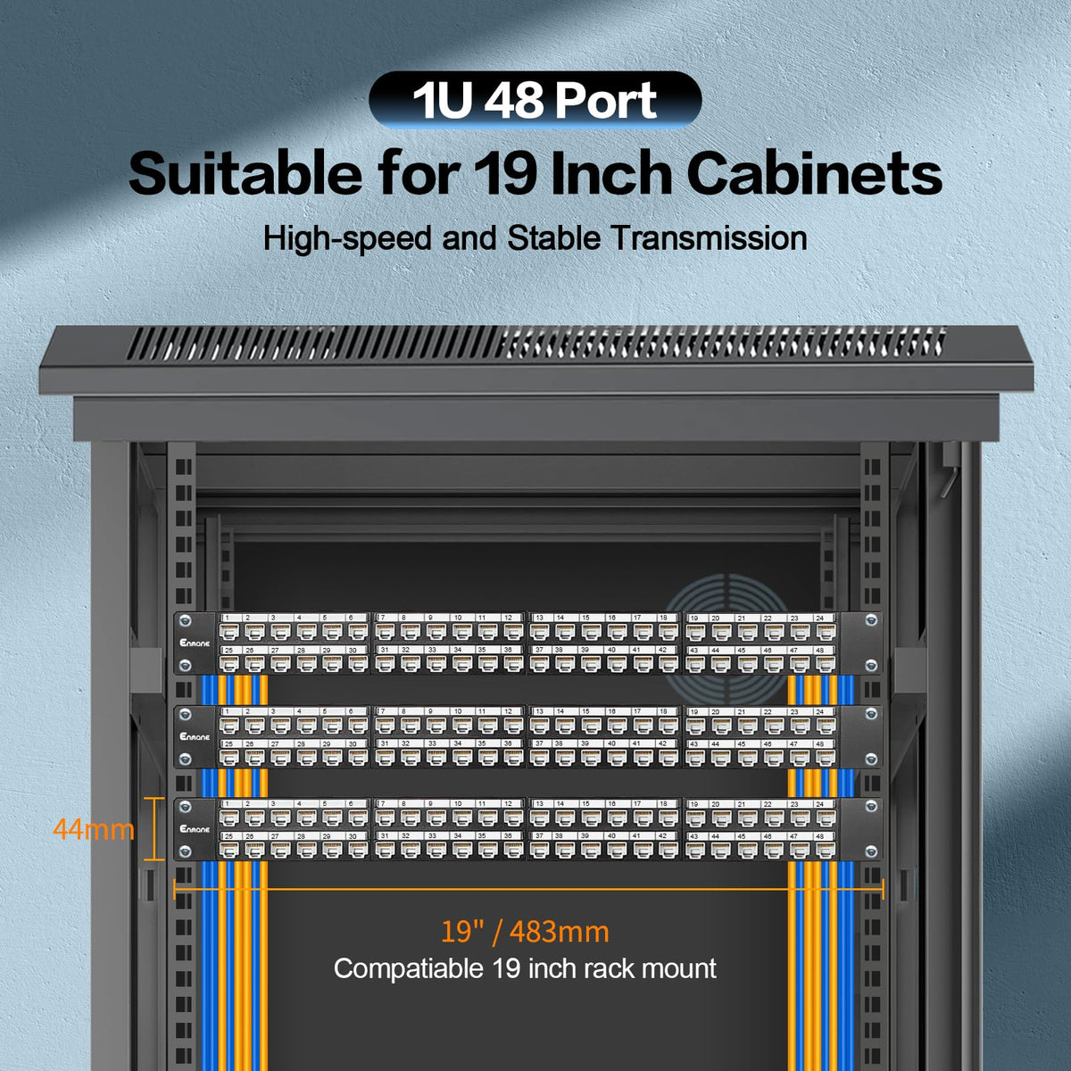 Enmane cable management bar aids strain relief and tidy routing