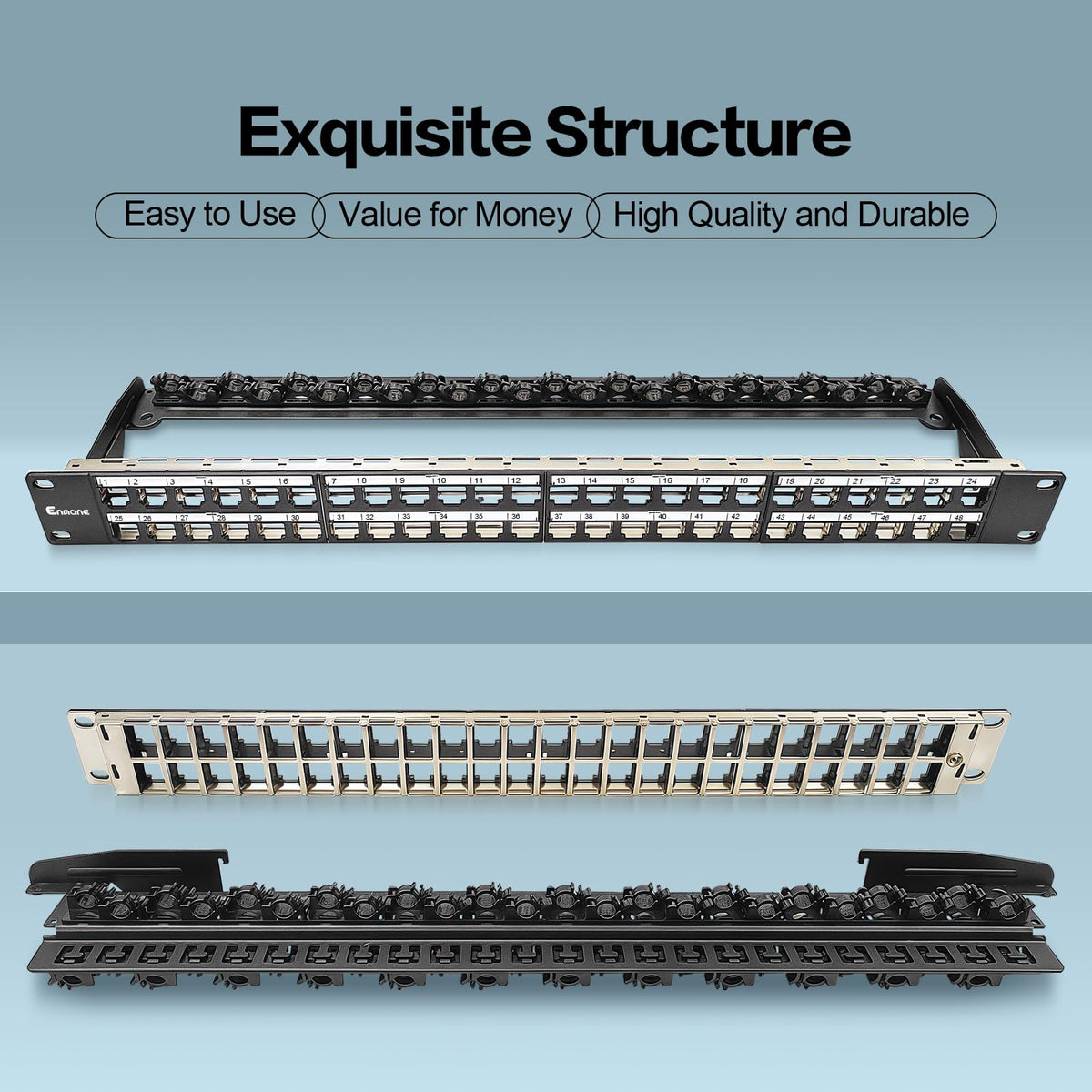 Enmane durable steel panel designed for long-lasting rack use