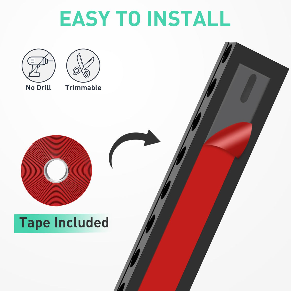 ENONCI fireproof PVC cable raceway enhances safety around cords.