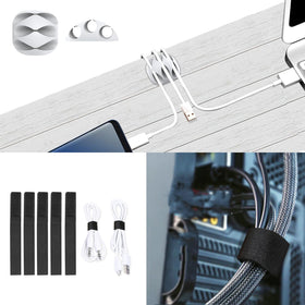 ENONCI Open-slot 0.4-inch diameter fits thick power and data cables.