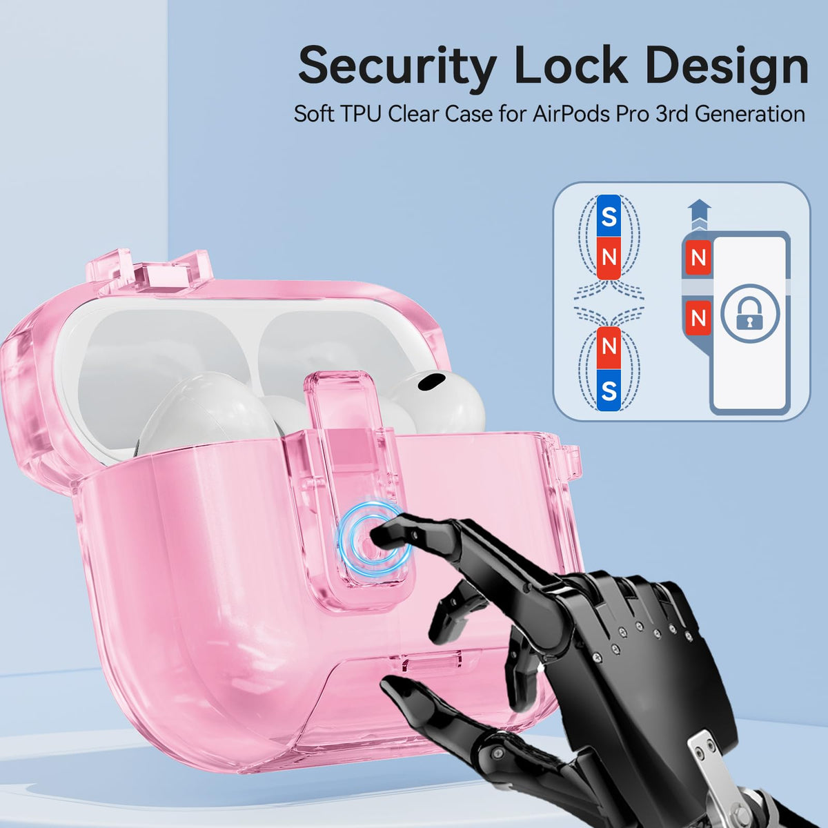 Ensfomte clear case with anti-fingerprint finish for crystal clarity