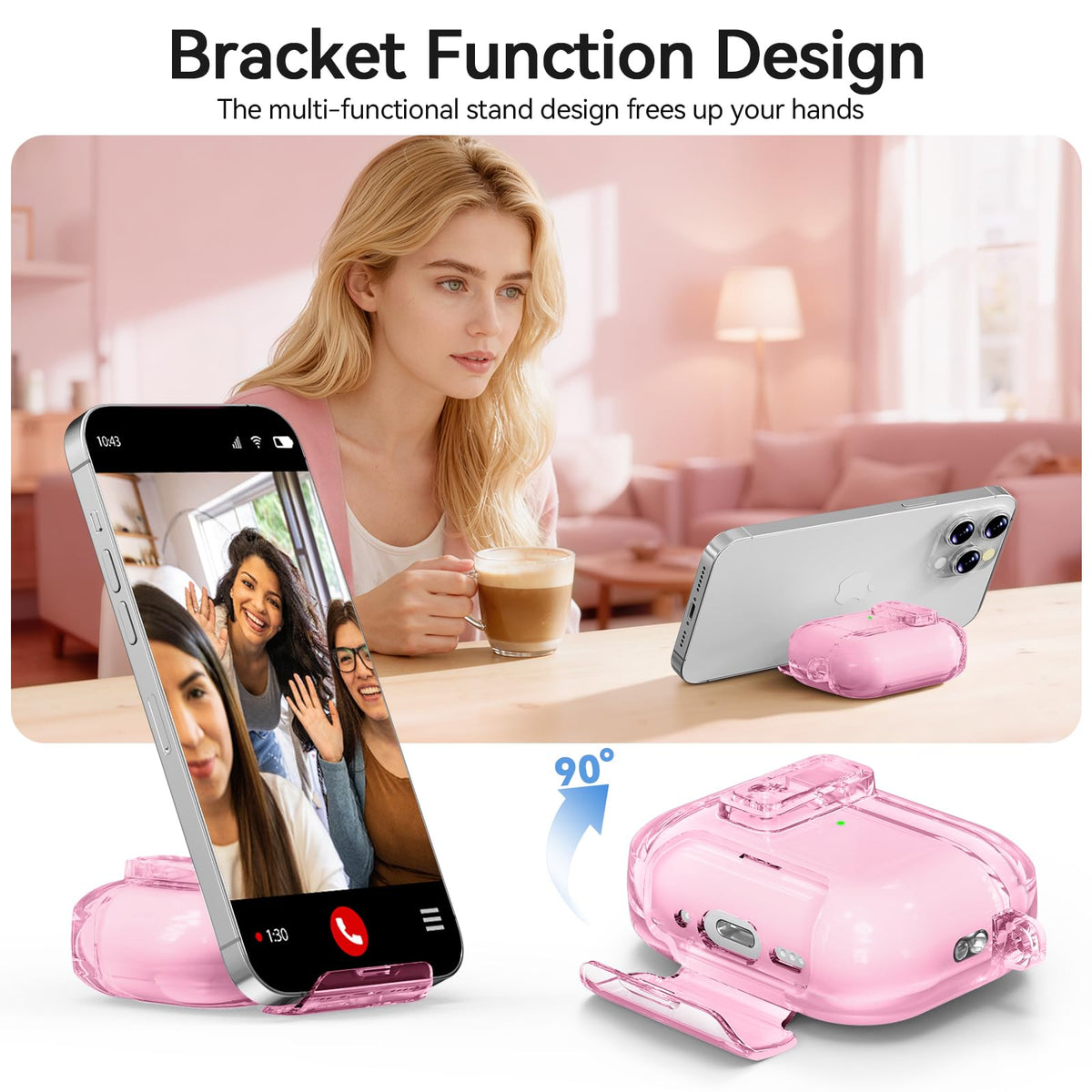 Ensfomte AirPods Pro 3 case is shockproof, waterproof, and dustproof for daily life