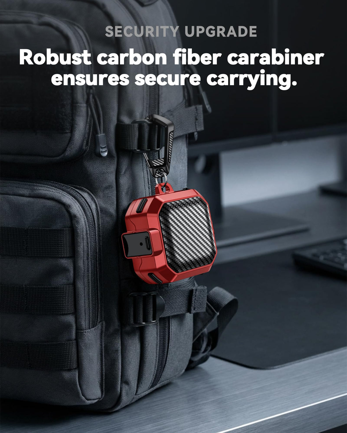 EnsFomte Buds 4 Pro Case protective black zipper bag keeps accessories organized.