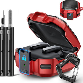 EnsFomte Buds 4 Pro Case front lock view showing safety mechanism for secure transport.
