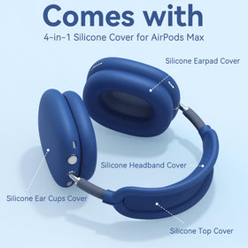 Ensfomte silicone earcup cover detail on AirPods Max, dust and scratch protection