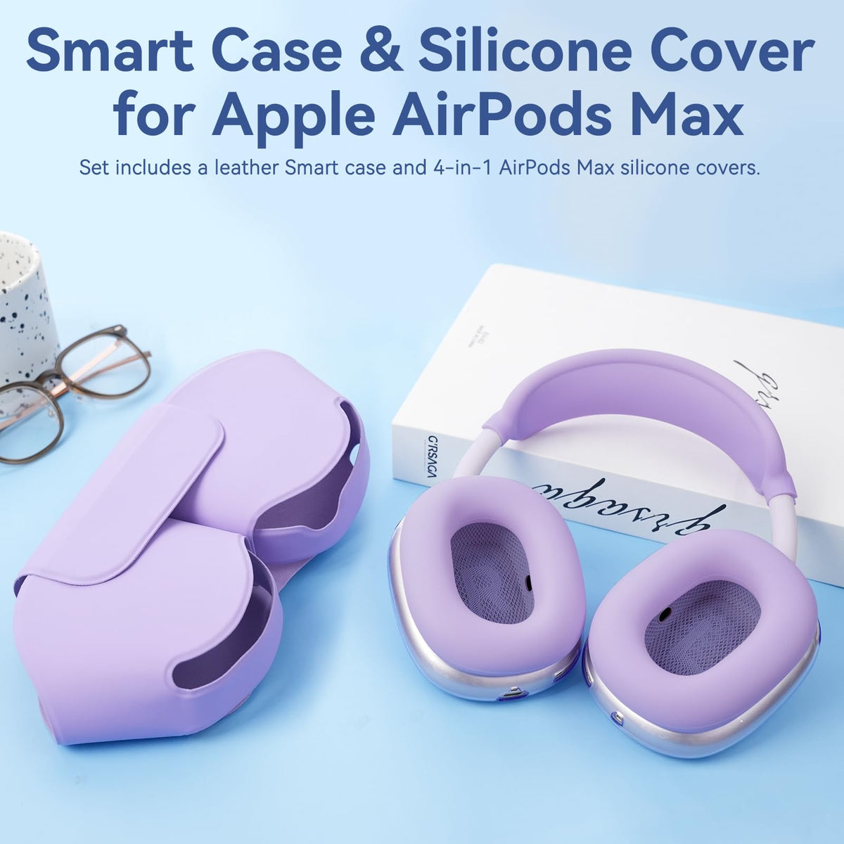 Ensfomte headphones inside smart case showing sleep mode preservation