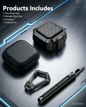EnsFomte keychain attachment demonstrates portable carry and quick access.