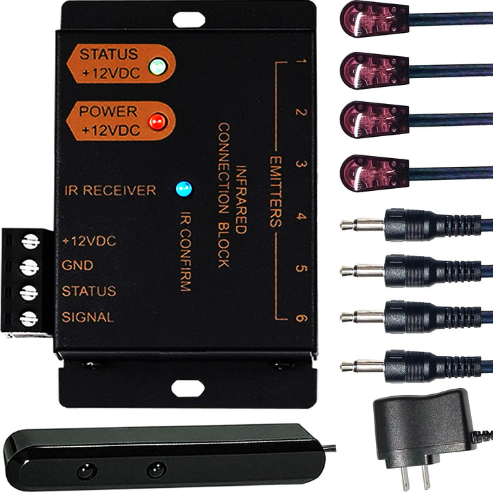 Ensigear front panel setup showing block and emitters, simplifies hidden-control