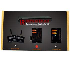 Ensigear installed in cabinet lifestyle shot, keeps devices hidden yet controllable