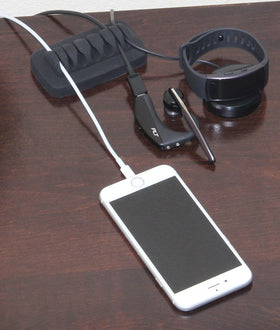 ENVISIONED 7-slot design accommodates diverse cables like USB, HDMI, and Ethernet
