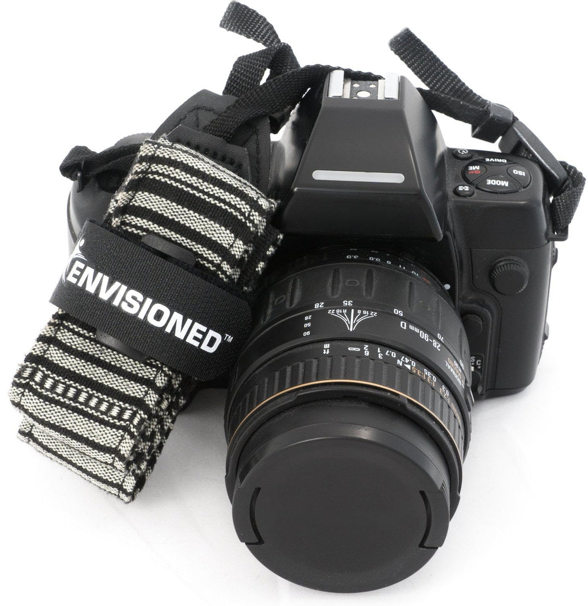 ENVISIONED Cinch Strap around camera gear protects sensors during transport