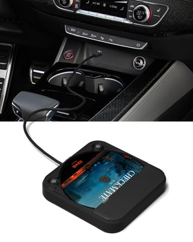 ENVYCLOUD portable car CD player mounted with USB-aux port for in-car music