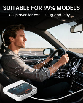 ENVYCLOUD USB and AUX ports close-up, quick effortless connections for any car stereo.