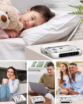 ENVYCLOUD held in hand to show compact portable size benefit