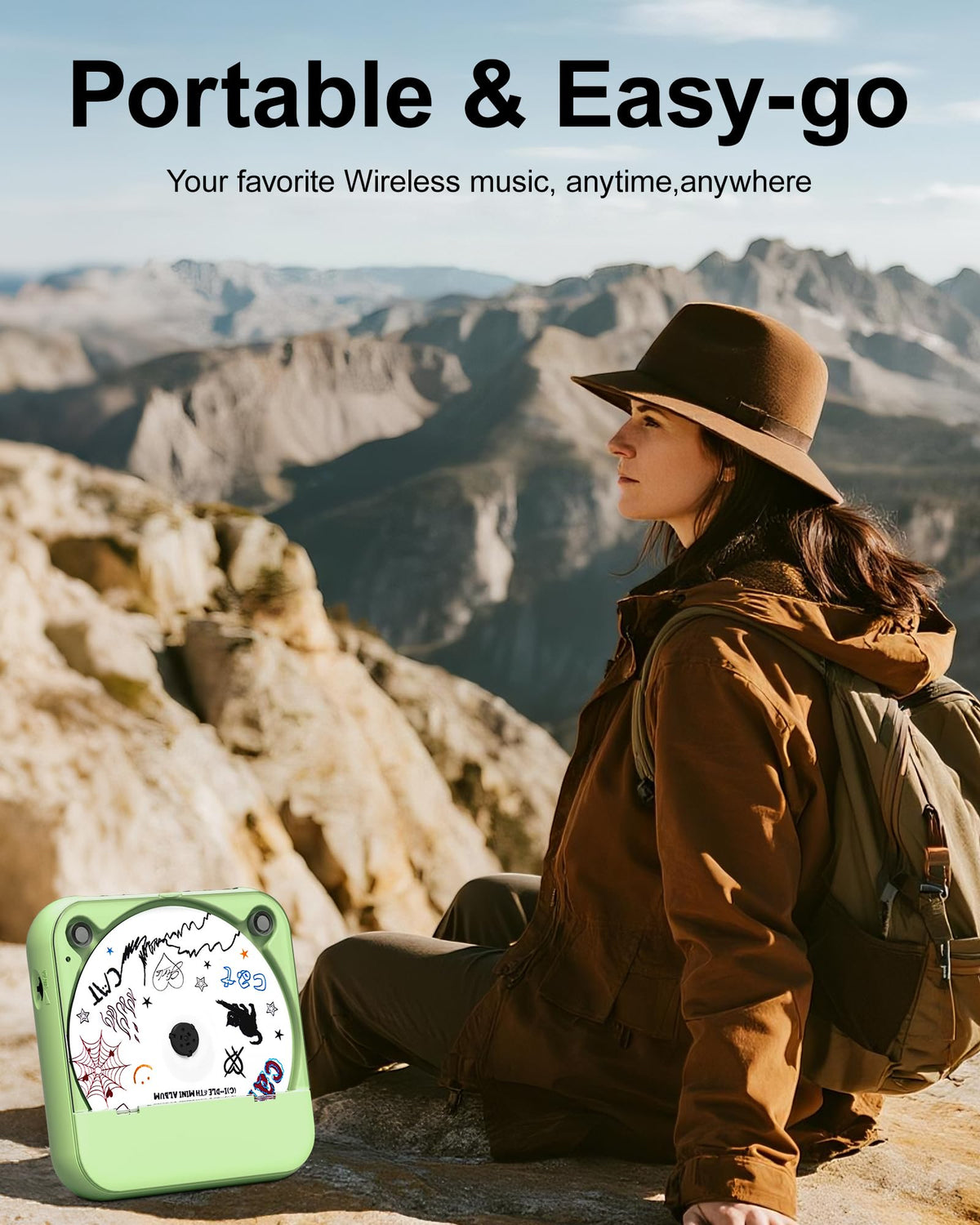 ENVYCLOUD with included headphones displaying private listening option
