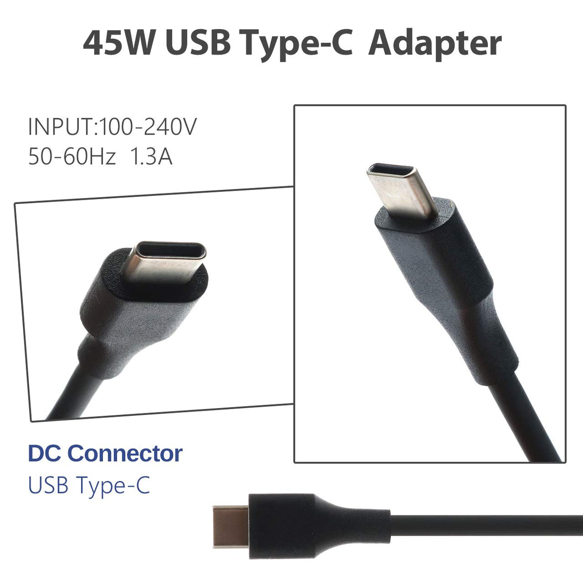Eokoowo 45W charger safety certificates image underscores CE FCC ROHS compliance
