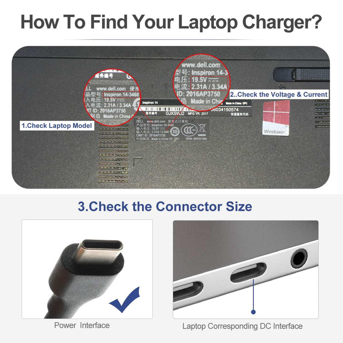 Eokoowo 45W USB-C charger with USB-C tip enables fast recharging for Chromebooks