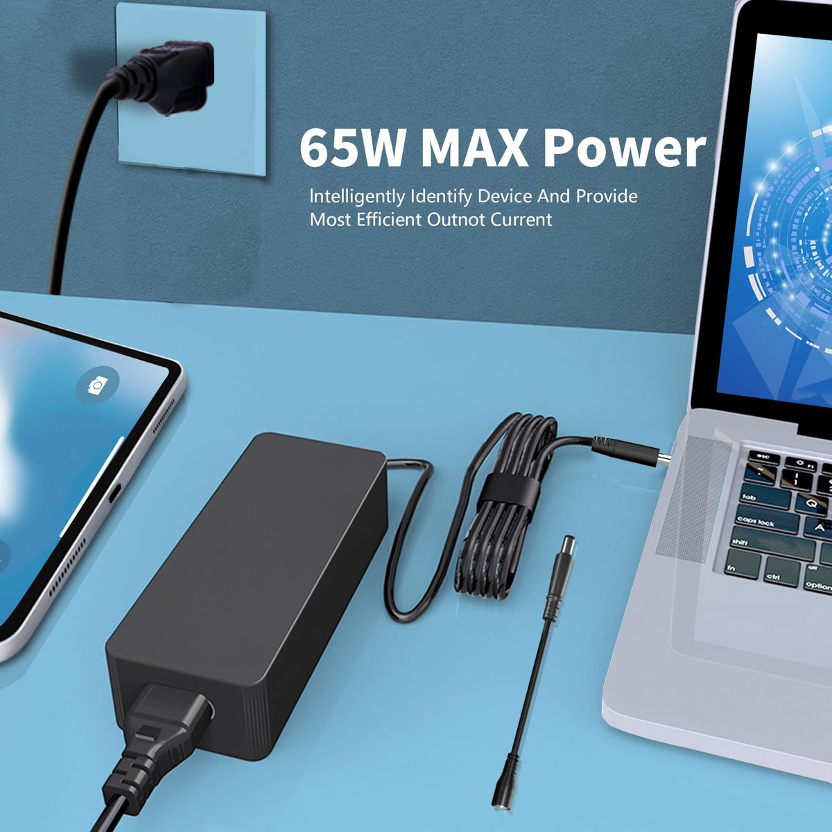 Eokoowo packaging for the 65W Dell AC adapter