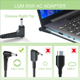 Connector size 4.0mm × 1.7mm for Lenovo model compatibility.
