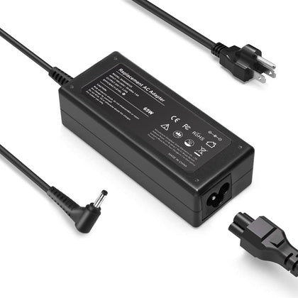 Eokoowo 65W charger for Lenovo IdeaPad compatibility on a clean workspace