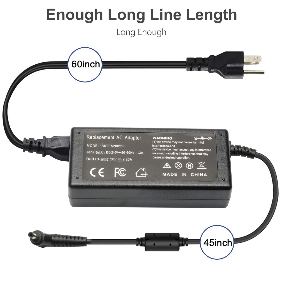 Package includes AC adapter and power cord for immediate setup