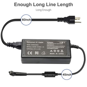 Package includes AC adapter and power cord for immediate setup
