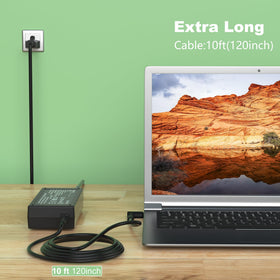 Blue-tip 4.5 mm connector ensures snug fits for HP laptops
