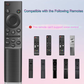 EONCHARM remote ships with instant setup via pre-programmed Samsung codes.