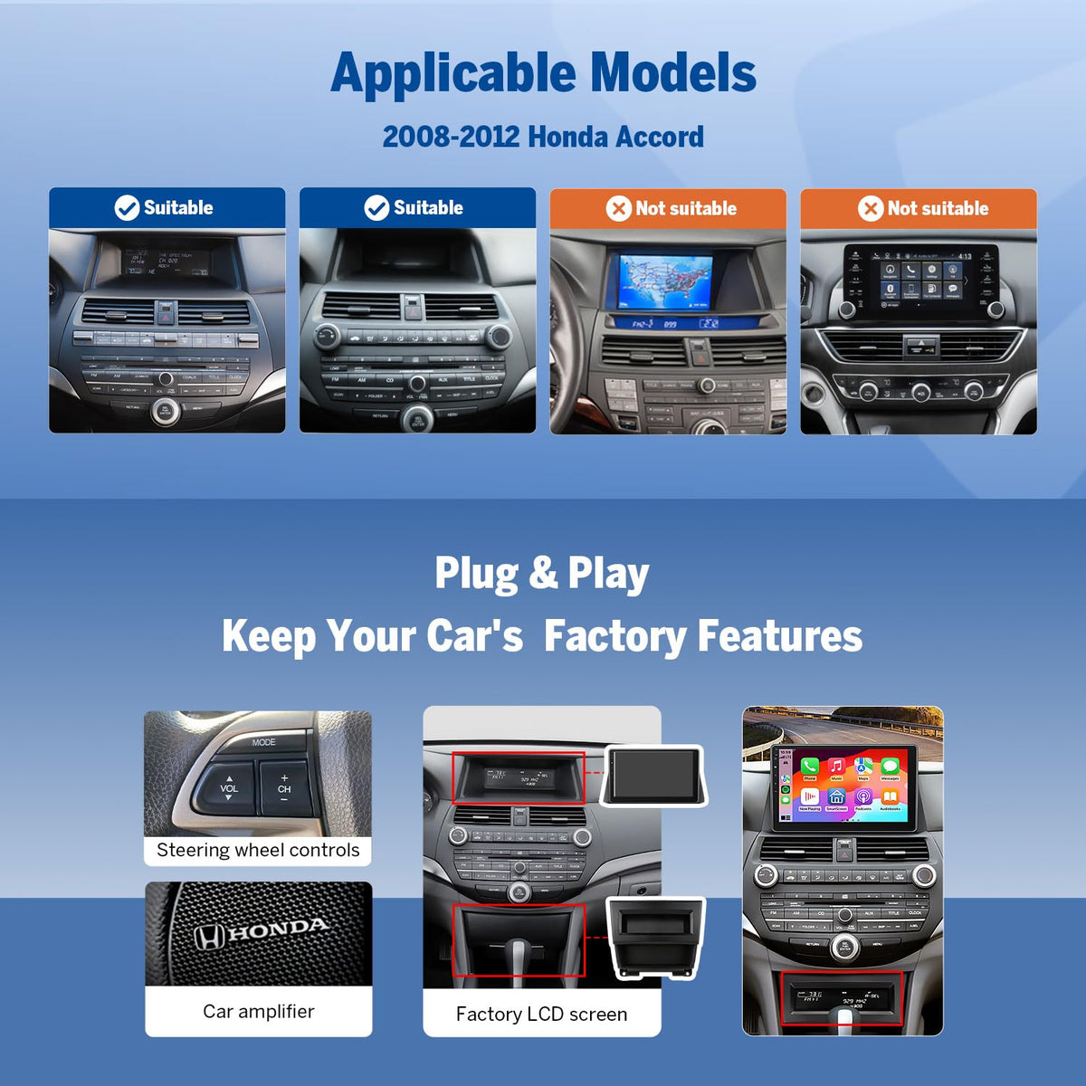 Eonon Android 14 performance CPU delivers fast app responsiveness on the go.