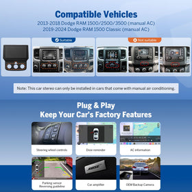Dodge Ram compatibility with DGRMX6S2 for plug-and-play upgrade
