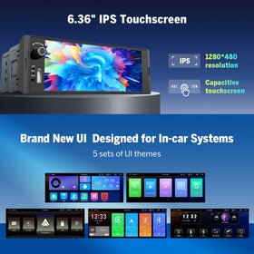 EONON display in night mode with crisp contrast for low-light visibility