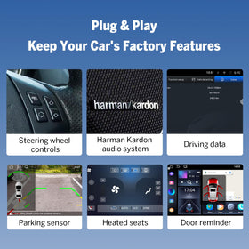Rear camera compatibility with E90X7A for easier parking and reversing.