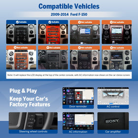 EONON FDF1X7A Bluetooth 5.4 supports clear calls and music streaming.