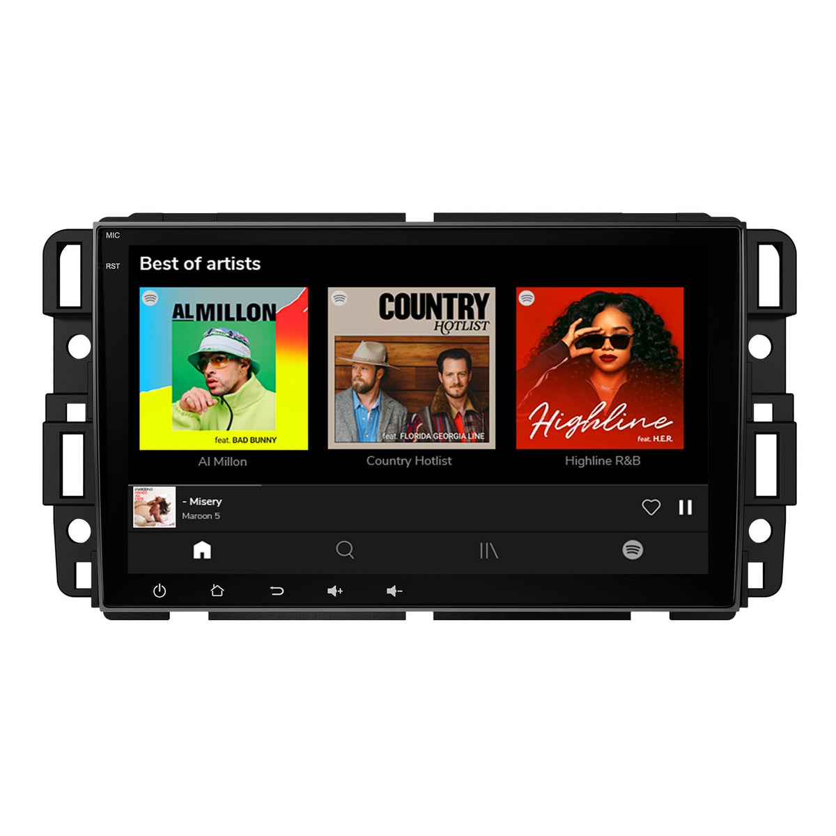 EONON GMX6S2 8in QLED display for vivid in-car visuals.