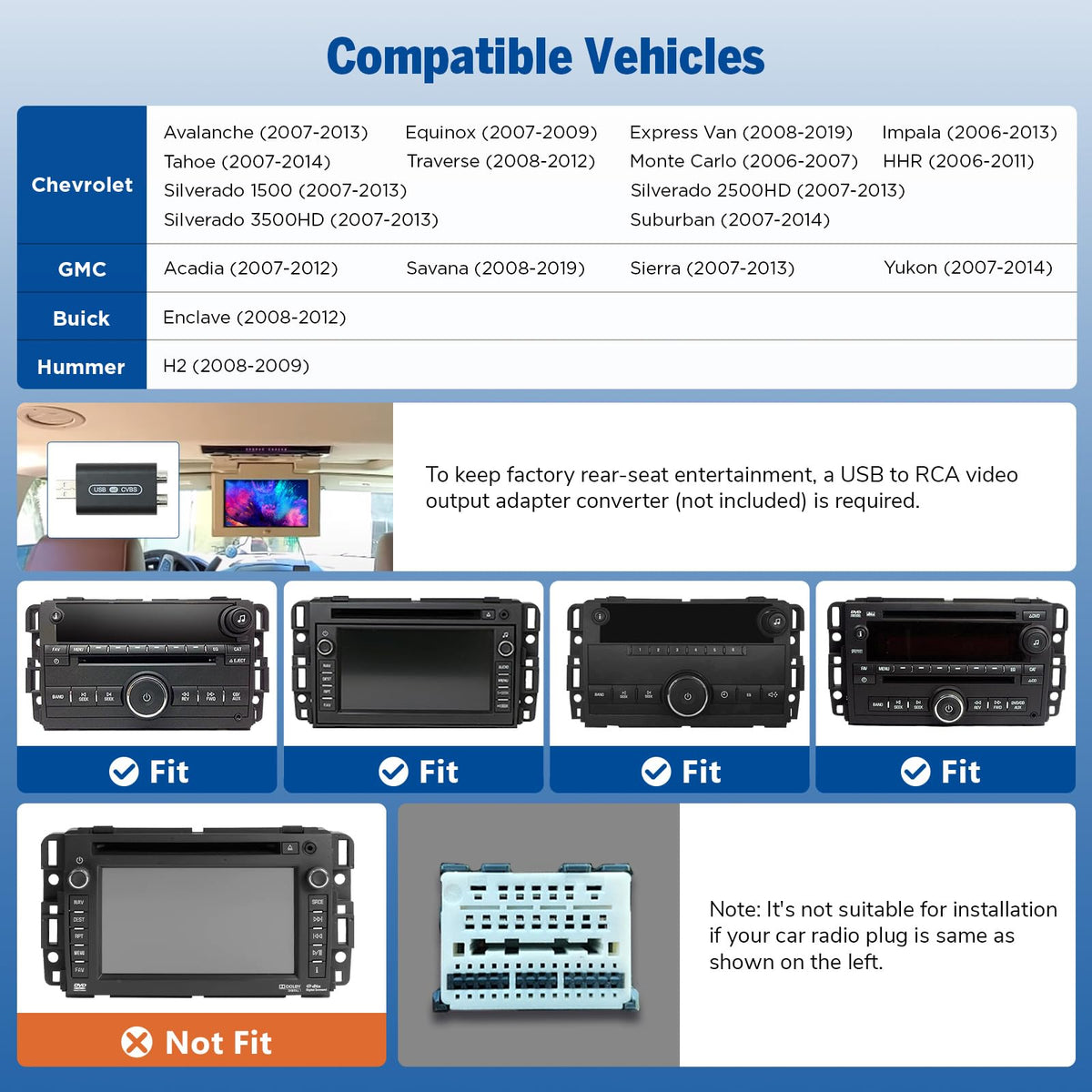 GMX6S2 with wireless CarPlay and Android Auto for seamless integration.