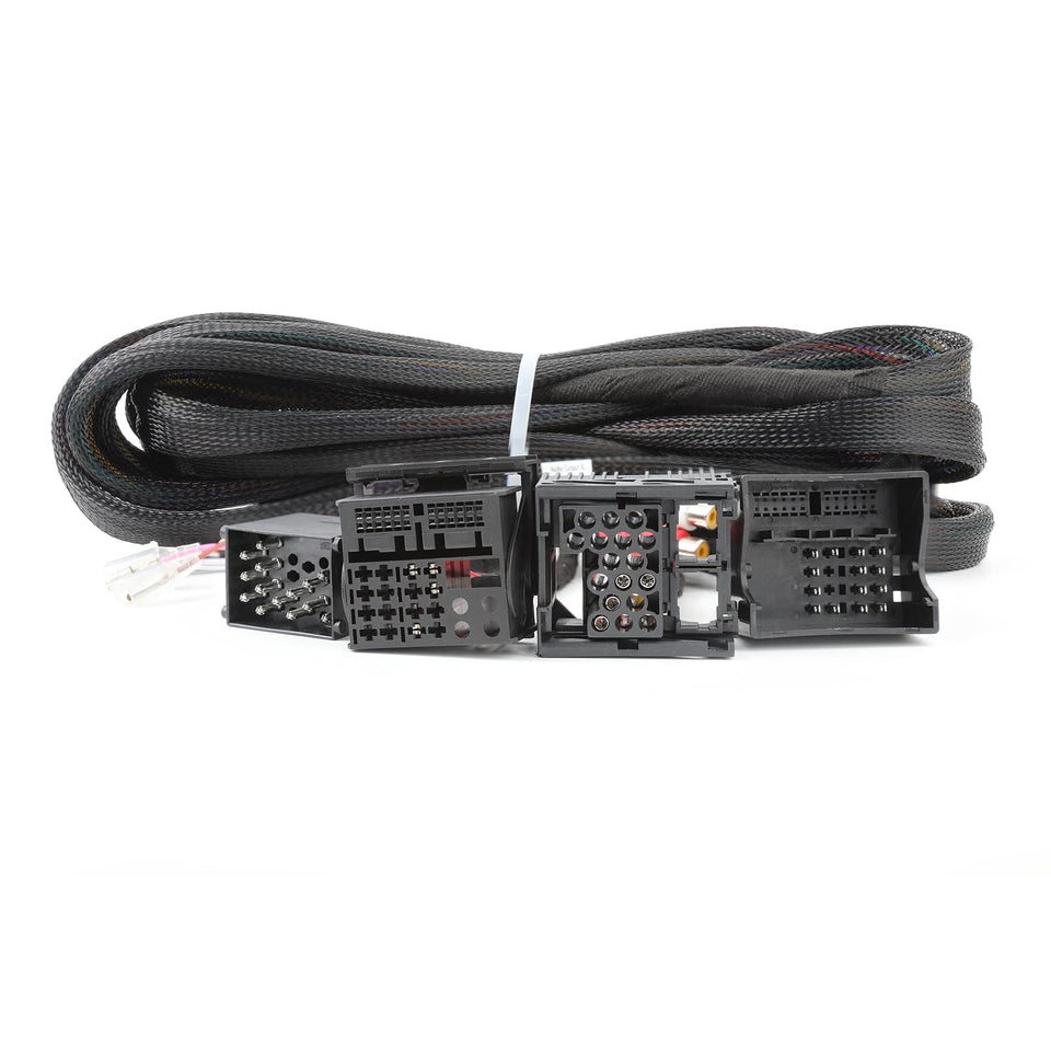 EONON front view of 5.5m extension harness showing connectors and cable, helps tidy installations