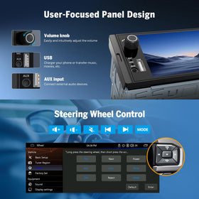 EONON installed in car dash demonstrating neat fit and modern upgrade